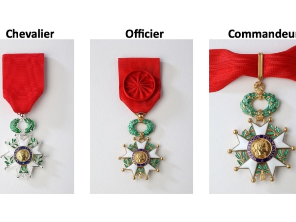 Légion d’honneur : la promotion du 1er janvier 2022