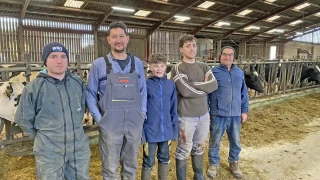 Les holsteins  du plateau,  un troupeau au très haut niveau génétique