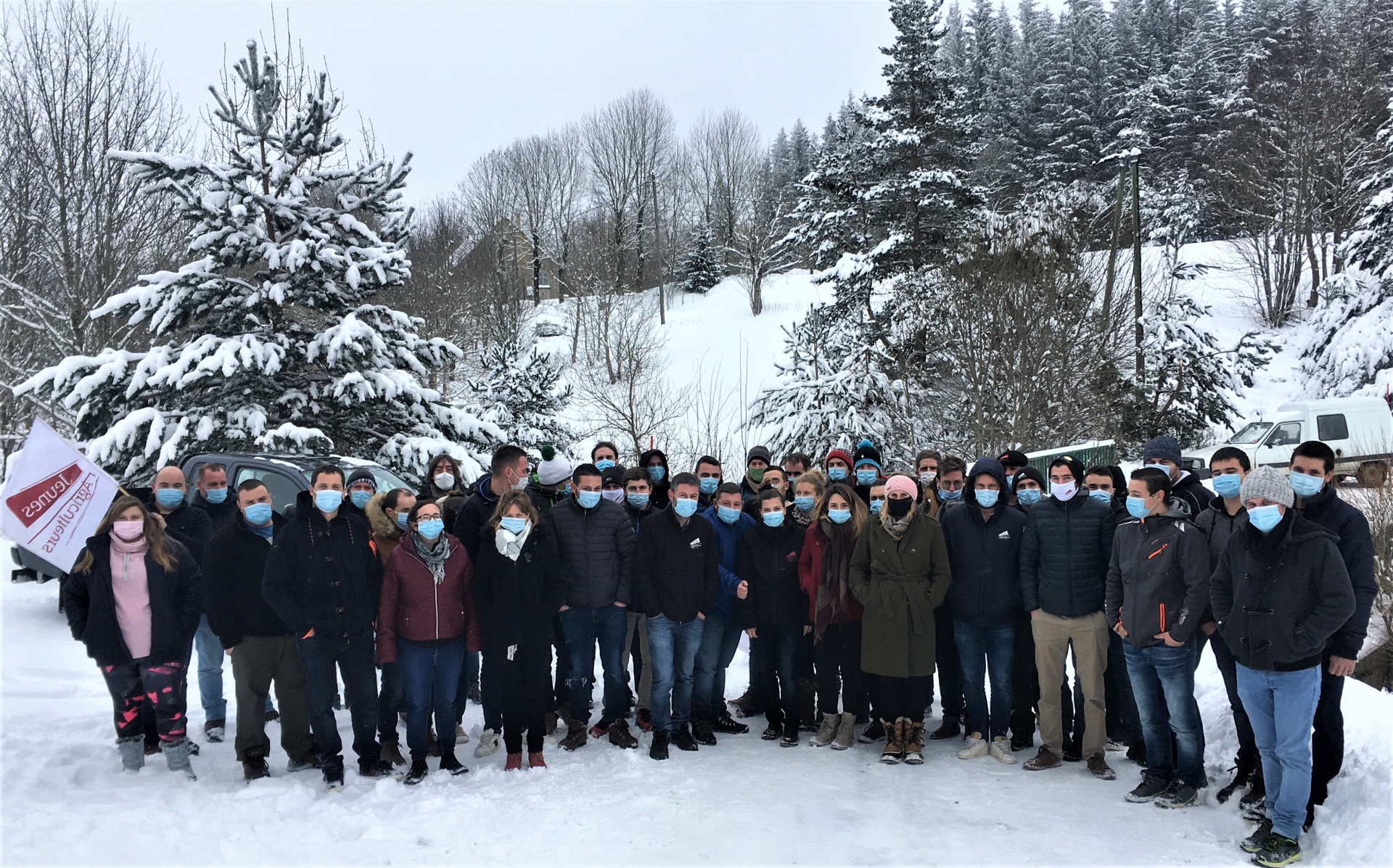 La session Montagne des Jeunes agriculteurs réunie en Ardèche