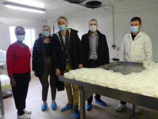 Les élus de Montélimar Agglo au contact de la filière fromagère