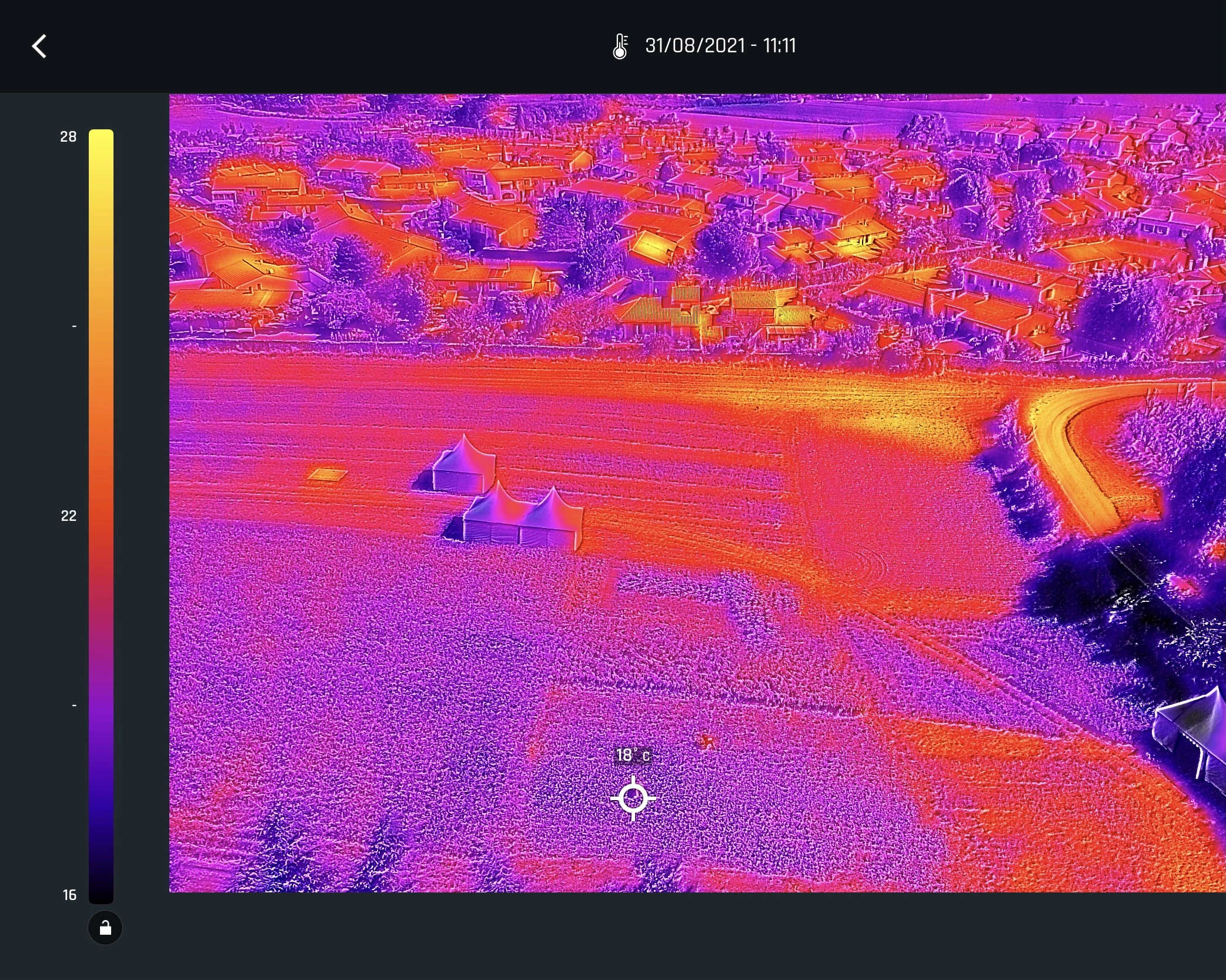 Caméra thermique sur couverts végétaux