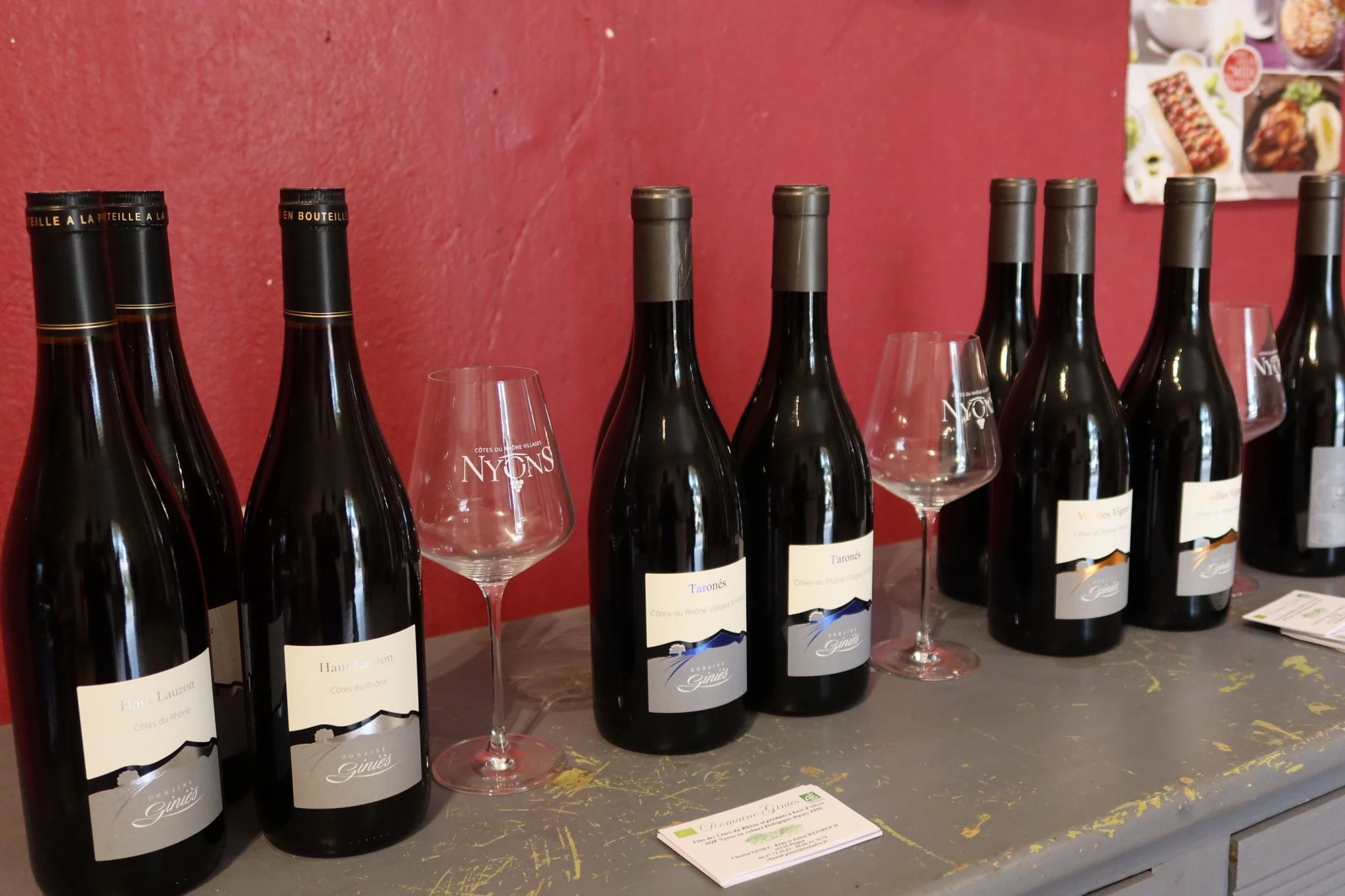 Trois cuvées en Côtes-du-Rhône Village Nyons
