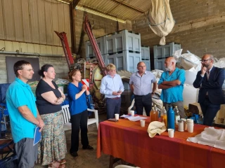 Échanges avec le ministre de l’Agriculture près de Crest