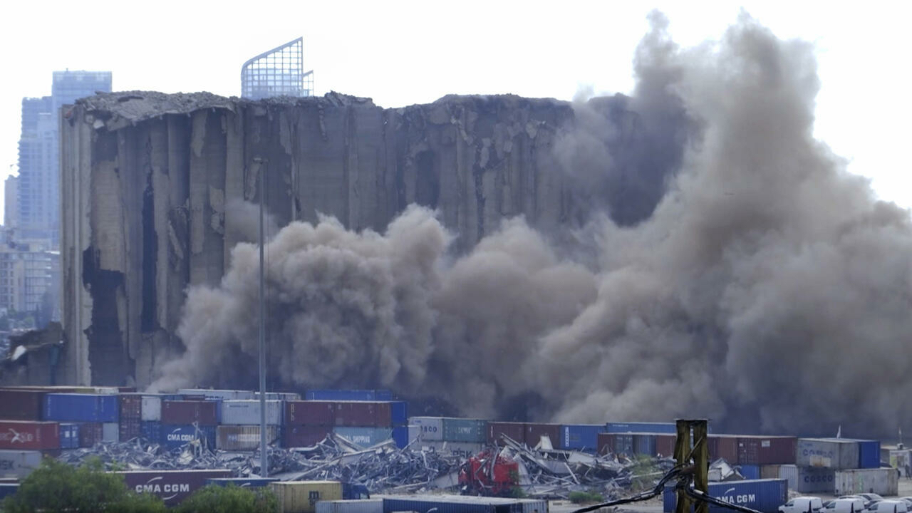Liban : effondrement partiel des silos du port de Beyrouth