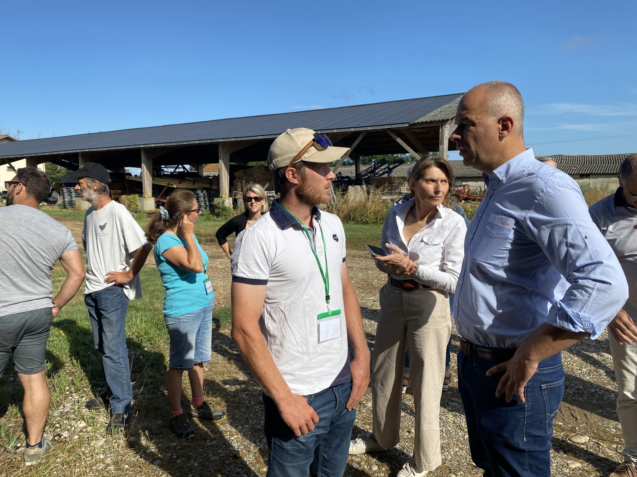 Le président de la FNSEA en visite dans la Drôme
