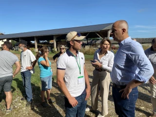 Le président de la FNSEA en visite dans la Drôme
