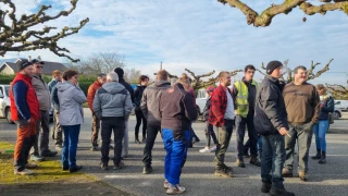 Les éleveurs laitiers bloquent l'Étoile du Vercors