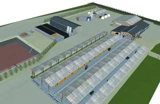 Un bâtiment laitier à coûts raisonnés prototypé