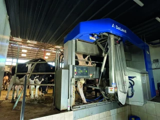 Une conception de bâtiment optimisée  autour du robot de traite