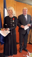 Marie-Pierre Mouton élevée au rang de chevalier de la Légion d’honneur