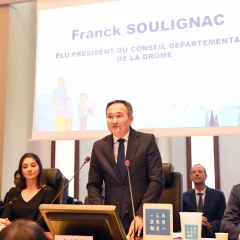 Franck Soulignac élu à la présidence du conseil départemental de la Drôme 