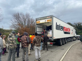 Les agriculteurs mobilisés au sud de Montélimar