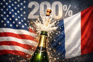États-Unis : 200 % de droits de douanes pour les vins et champagnes ?