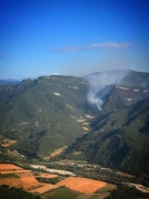 À Die, 1 400 hectares touchés,  375 pompiers mobilisés 