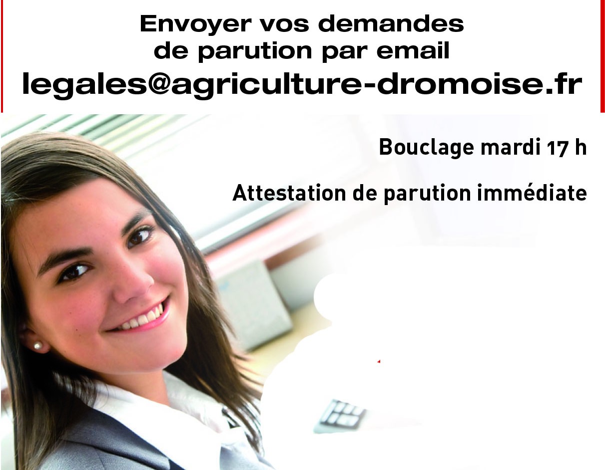 Les annonces légales de la semaine 19