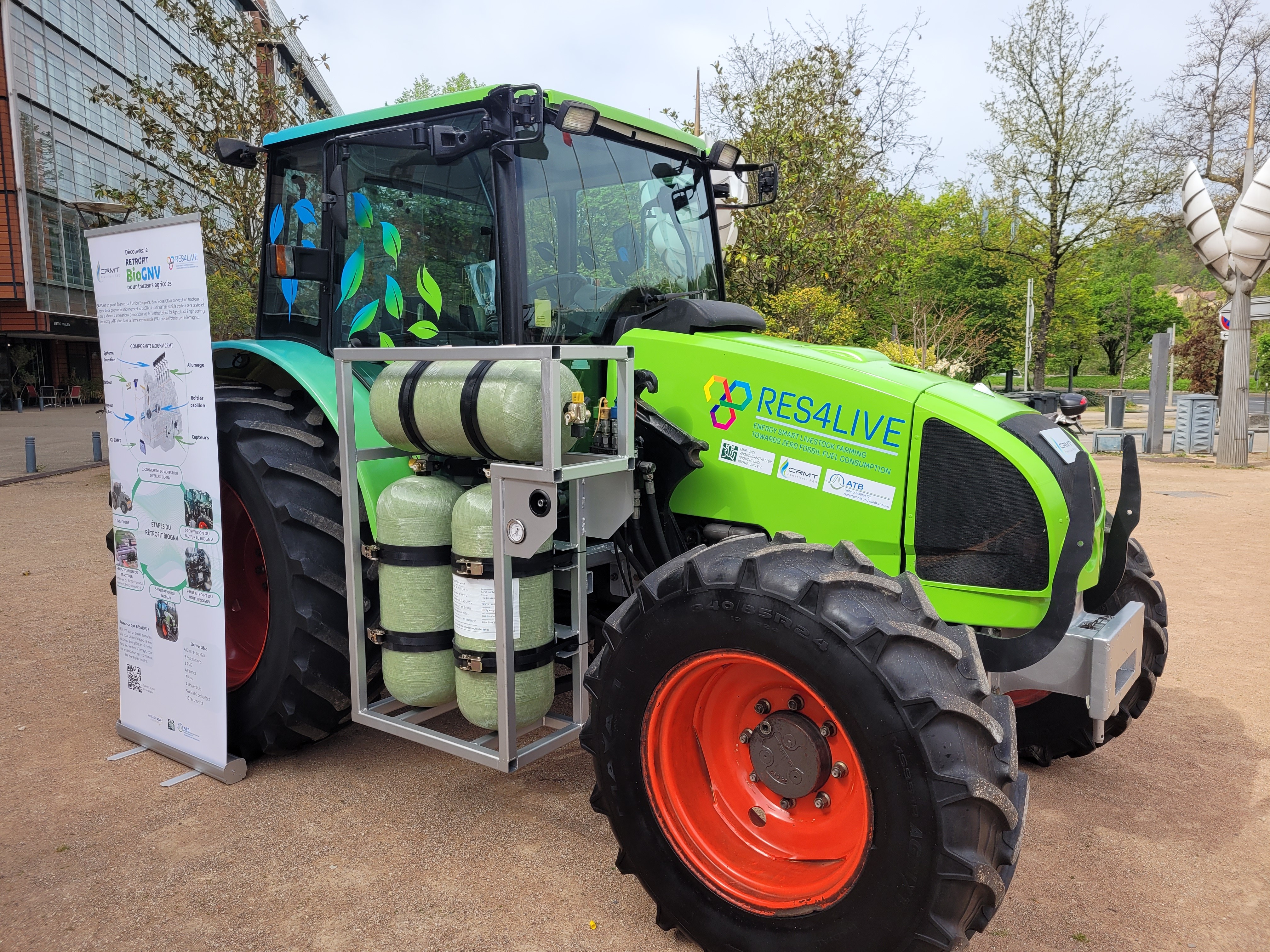 Ça roule pour le tracteur rétrofité au bioGNV