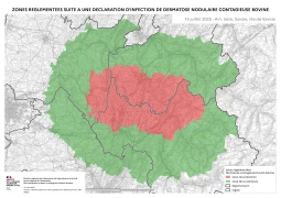 Carte des zone réglementées
