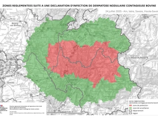 La zone réglementée étendue à l’Est